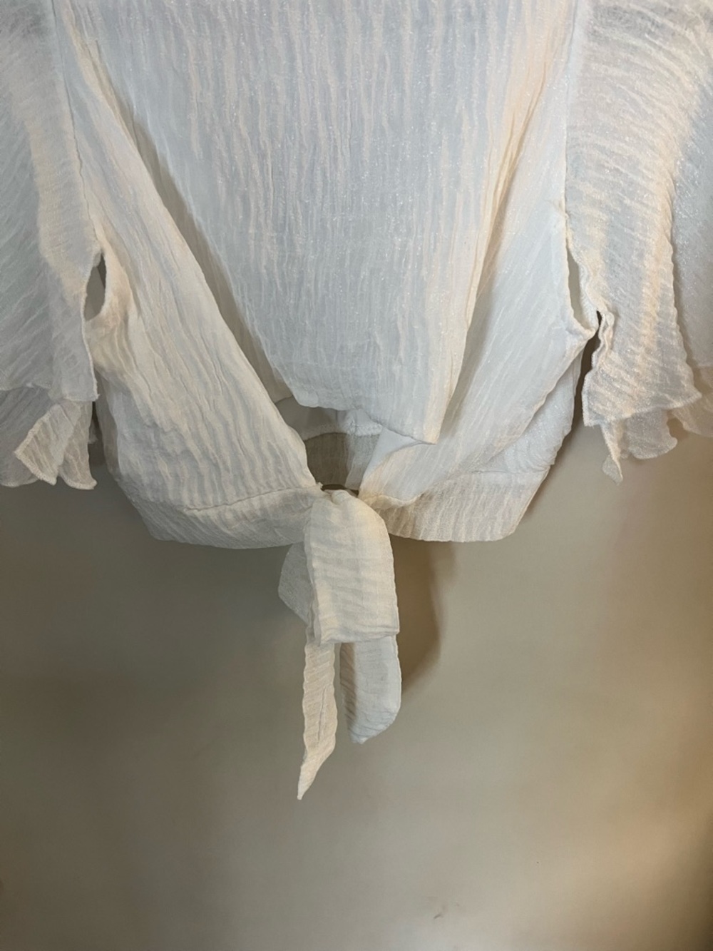 Missord White Ruffled Two-piece Set / Swimsuit Cover-up Size small NWT - Picture 6 of 9